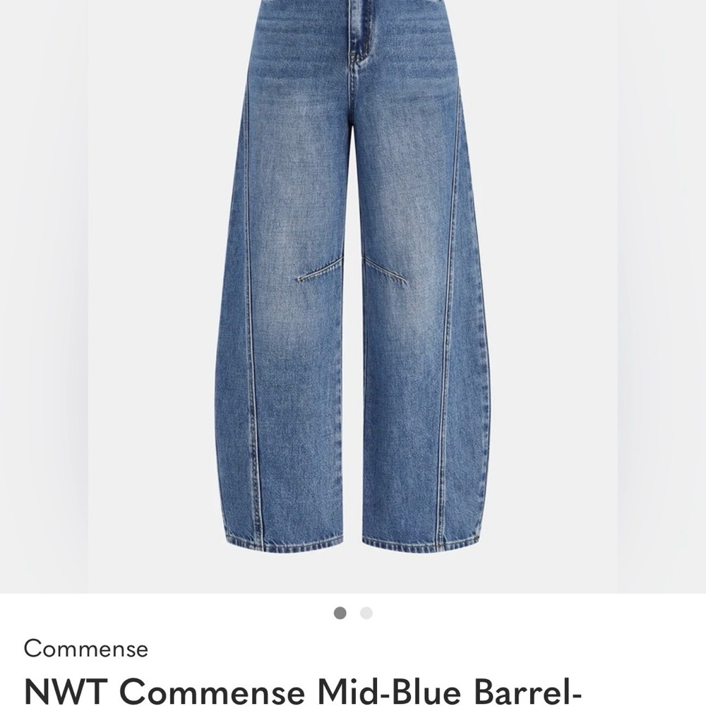 Commense Blue Wide-Leg Jeans
